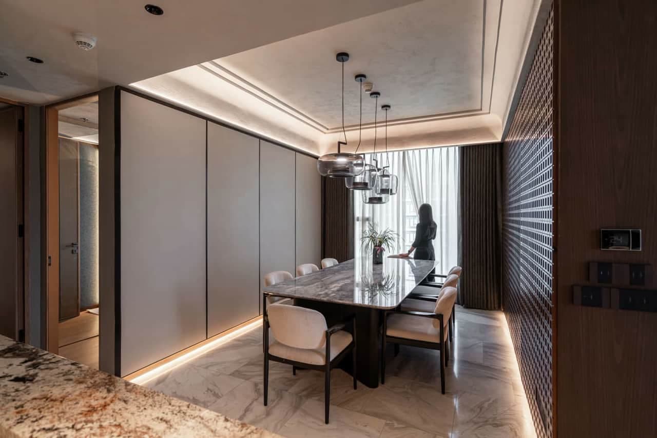 Không gian nội thất tối sang trọng TD CASA